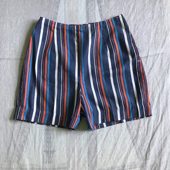 striped vintage shorts